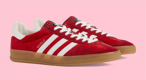 adidas gucci gazelle red|adidas x gucci gazelle.